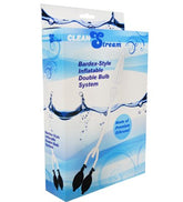 CleanStream Silicone Double Bulb Nozzle Clear Anal Cleansing